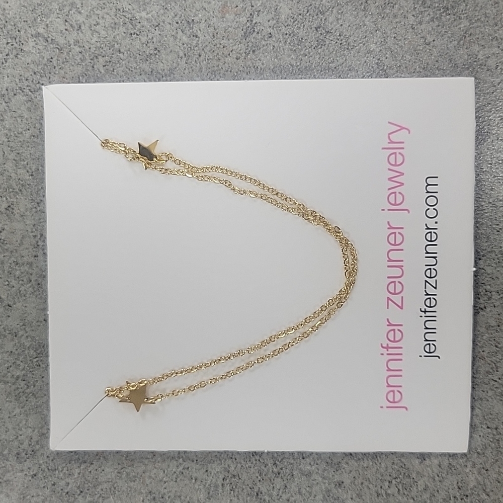 NEW jennifer zeuner Star Double Necklace